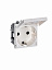 N2288.1 BL Розетка SCHUKO с заземлением, со шторками, с крышкой, 16А/250В (альпийский белый) Zenit ABB. Вид 2.