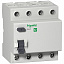 Блок утечки тока 4-полюсный, 25A, 30mA, тип АC (УЗО) EASY 9 Schneider Electric. Вид 1.