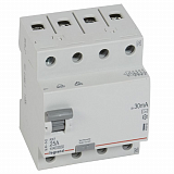 RX3 Блок утечки тока (УЗО) 4-полюсный, 25А, 30мА, тип АC Legrand
