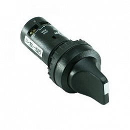 C3SS2-10B-20 Переключатель 3-х позиционный 2НО без фиксации (черное декор, кольцо) ABB. Вид 1