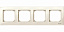 Рамка 4-постовая, sm (бежевый) Merten M-Plan Schneider Electric. Вид 1.
