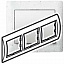 Рамка 3 поста, горизонтальная (Corian Everest) Galea Life Legrand. Вид 1.