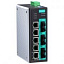 8-портовый управляемый коммутатор: 5х10/100 BaseT Ethernet, 3х100BaseFX, -40...+75С MOXA. Вид 1.