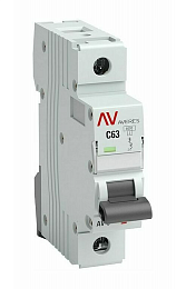 AV-6 1P 6A (B) Автоматический выключатель1-полюсный, 6A, 6kA (хар-ка B) EKF. Вид 1