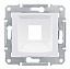 Адаптер для 1 коннектора RJ45, krone, кат. 5е, кат. 6, utp (белый) Sedna Schneider Electric. Вид 1.
