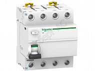 iID 4Р 40A 100mA AС Блок утечки тока 4-полюсный, 40A, 100mA, тип АС (УЗО) Schneider Electric