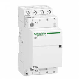 iCT Модульный контактор 25A 4НО 220/240В АС Schneider Electric. Вид 1