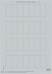 Sm,этикетки для 1-, 2- или 4-кн.выкл,сер Schneider Electric. Вид 1