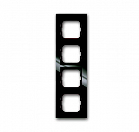 1724-295-500 Рамка 4-постовая, серия axcent, цвет ch?teau-black ABB. Вид 1