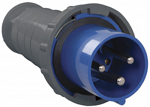 ССИ-033 Вилка переносная 2P+PE 63А 200-250В IP54 ИЭК. Вид 1