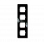 1724-295-500 Рамка 4-постовая, серия axcent, цвет ch?teau-black ABB. Вид 1.