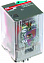 CR-U110DC2L Реле 110B DC 2ПК (12A), СИД индикация ABB. Вид 1.