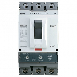 TS630N ATU 500A 3P3T Автоматический выключатель 3-полюсный 500A (65kA) с расцепителем ATU LS Industrial Systems. Вид 1