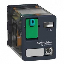 Силовое реле со светодиодом, 2 перекидных контакта,15А, 24B DC Schneider Electric. Вид 1