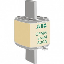 Предохранитель OFAF3aM800 800A тип аМ размер3, до 500В ABB. Вид 1