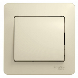 Выключатель 1-клавишный, сх.1, 10АХ, в сборе (бежевый) Glossa Systeme Electric. Вид 1