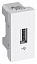 Розетка usb 2.0 белая Schneider Electric. Вид 1.