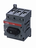 OT63F3 Рубильник 3-х полюсный 63А (с ручкой) на DIN-рейку или монтажную плату ABB