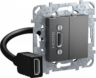 Розетка hdmi (графит) Unica Top Schneider Electric