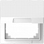 Адаптер с крышкой для интеграции system m в d-life (белый лотос) Merten D-Life Schneider Electric. Вид 1.