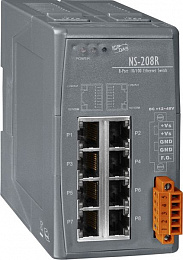 неуправляемый коммутатор: 8х10/100 Base-T(X) Ethernet, -40...+75С ICP DAS. Вид 1