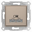 Механизм USB зарядного устройства 2,1А (2x1,05а) (титан) Sedna Schneider Electric. Вид 1.