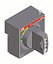Рукоятка поворотная на дверцу RHE_H T1-T2-T3 HANDLE (только рукоятка) ABB. Вид 1.