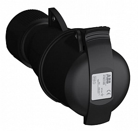 Розетка кабельная easy&safe 416ec6b,16а,3p+n+e,ip44,6ч,черн ABB. Вид 1