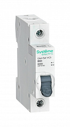 Автоматический выключатель 1-полюсный, 63А, 6kA (хар-ка B) City9 Systeme Electric. Вид 1