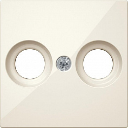 Центральная плата антенной розетки 2 отв., sm (бежевый) Merten Schneider Electric. Вид 1