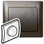 Накладка светорегулятора (dark bronze) Galea Life Legrand. Вид 1.