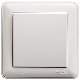 Переключатель1-клавишный 10АХ, IP44 (белый)(в сборе) Wessen 59 Systeme Electric. Вид 1
