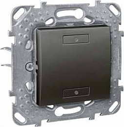 2-кноп. вык-ль с индикатором led, графит Schneider Electric. Вид 1