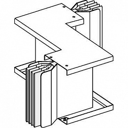 Z-образная секция угловая плашмя, 3l+n+pe, cu, 1600а Schneider Electric. Вид 1