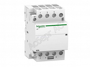 iCT Модульный контактор 63A 3НО 220/240В АС Schneider Electric. Вид 1