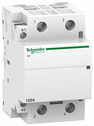 iCT Модульный контактор 100A 2НО 220/240В АС Schneider Electric. Вид 1