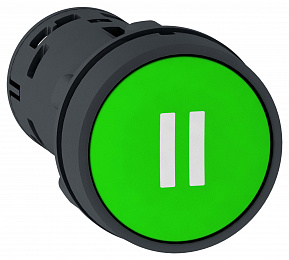 Кнопка 22мм зеленая с возвратом 1но "ii" Schneider Electric. Вид 1