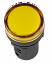 AD16DS(LED) Лампа матрица d16мм желтый 36В AC/DC ИЭК. Вид 1.