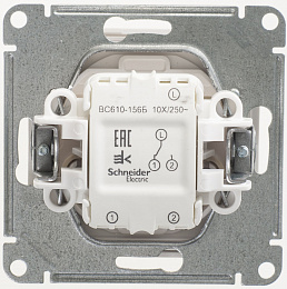 Переключатель 1-клавишный, 10АХ, механизм (белый) Wessen 59 Systeme Electric. Вид 1