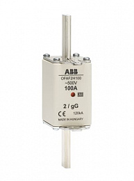 Предохранитель OFAF2H35 35A тип gG размер2, до 500В ABB. Вид 1
