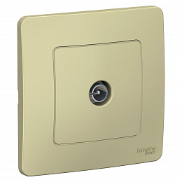 Розетка TV, С/У, (бежевый) Blanca Systeme Electric. Вид 1