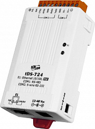 Ethernet сервер устройств, PoE, 1xRS-232, 1xRS-485, RoHS ICP DAS. Вид 1