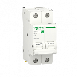 Автоматический выключатель 2-х полюсный (АВ) 6А 6кА (хар-ка C) Schneider Electric. Вид 1