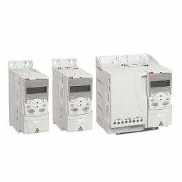 ACS350-01E-04A7-2 Преобразователь частоты 0,75кВт, 220В, 1 фаза, IP20 (без панели управления) ABB. Вид 1