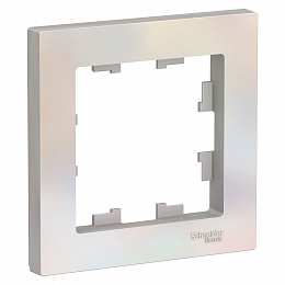 Рамка 1-постовая (жемчуг) Atlas Design Systeme Electric. Вид 1