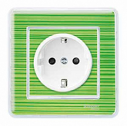 Механизм розетки со шторками, sm (прозрачный) Merten M-Creativ Schneider Electric. Вид 1