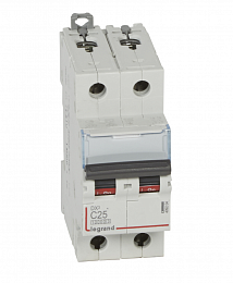 DX3 Автоматический выключатель 2-полюсный 25A 16kA (хар-ка C) Legrand. Вид 1