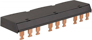 Шинная 3-фазная разводка на 3 автоматa типа GV3P...GV3L...  Schneider Electric. Вид 1