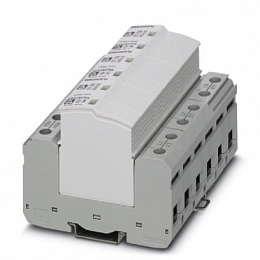 FLT-SEC-T1+T2-3C-350/25-FM Комбинация разрядников типа 1+2 Phoenix Contact. Вид 1