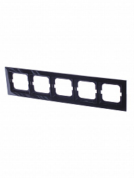 1725-281 Рамка 5-постовая, серия axcent, цвет чёрный ABB. Вид 1